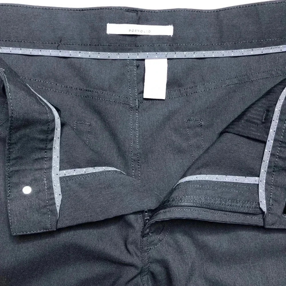 Perry Ellis Portfolio Dress Pants Black  Size 34 - Picture 8 of 16